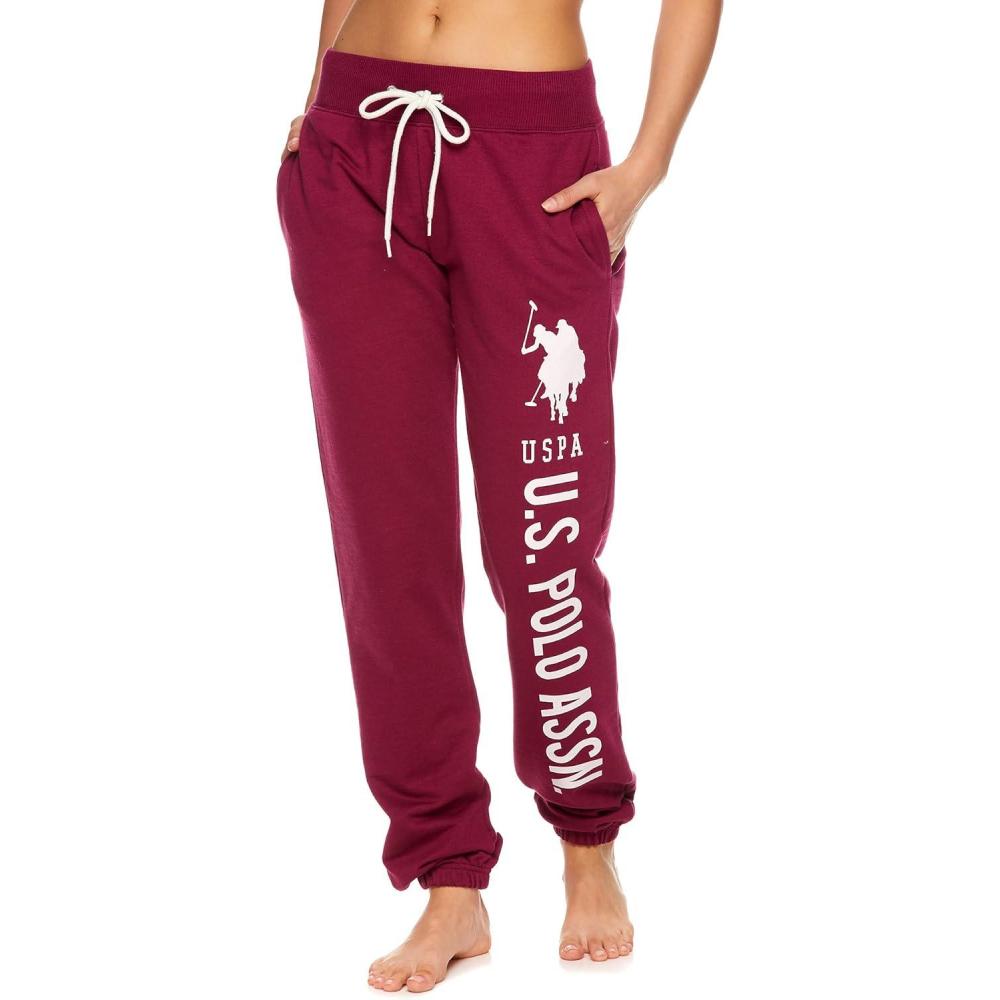 imageUS Polo Assn Essentials Womens Sweatpants with Pockets Comfy and Breathable French Terry Joggers for WomenBerry4
