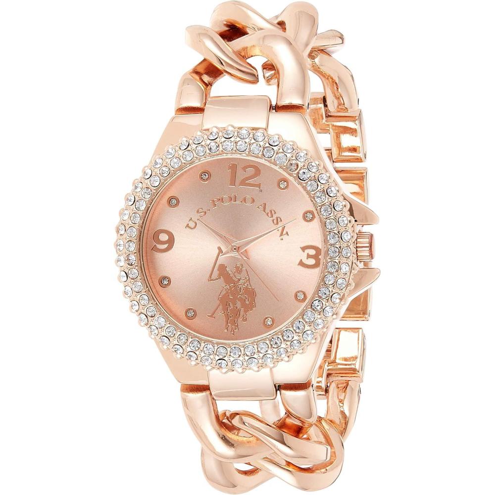 imageUS Polo Assn Womens Quartz Stainless Steel and Alloy Watch ColorRose Gold Model USC40226