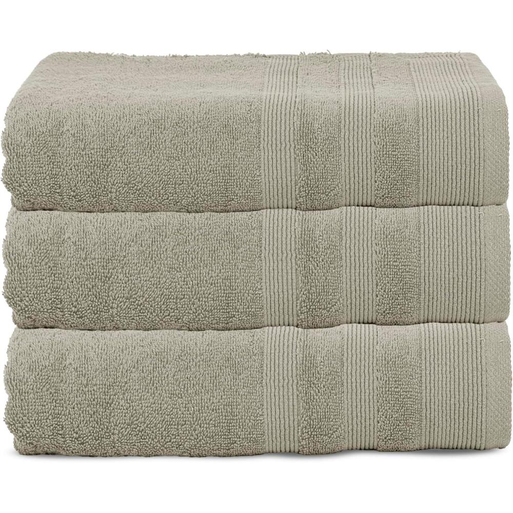 imageUSPA 550 GSM 16S Ring Bath Towel 6PackBeige