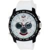 imageUS Polo Assn Mens Chronograph Sport Watch  AnaDigital Display with Tachymeter Bezel Dual Time Stopwatch ampamp Alarm  White Silicone Strap  46mm Case  Fits Wrists 55quot to 8quot