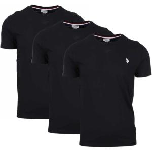 U.S. POLO ASSN. Men’s Crew Neck Small Pony T-Shirt(Black/Black/Black)