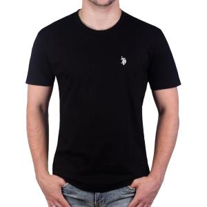 U.S. POLO ASSN. Men’s Crew Neck Small Pony T-Shirt(Black/White)