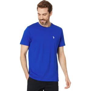 U.S. POLO ASSN. Men’s Crew Neck Small Pony T-Shirt(Blue Raft)