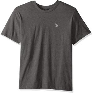 U.S. POLO ASSN. Men’s Crew Neck Small Pony T-Shirt(Campus Heather Grey)