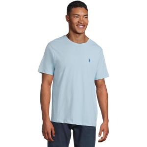 U.S. POLO ASSN. Men’s Crew Neck Small Pony T-Shirt(Mainsail Blue)
