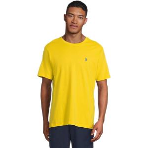 U.S. POLO ASSN. Men’s Crew Neck Small Pony T-Shirt(Scoring Yellow)