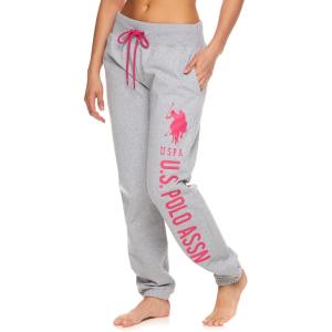 U.S. Polo Assn. Essentials Womens Sweatpants with Pockets, Comfy and Breathable French Terry Joggers for Women(Heather Gray4)