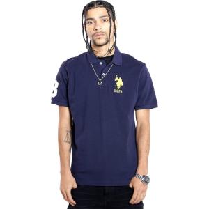 U.S. Polo Assn. Men’s Solid Pique Polo Shirt(Classic Navy)