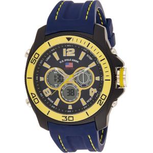 U.S. Polo Assn. Sport Men’s US9322 Sport Watch with Navy Silicone Band