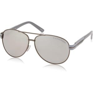 U.S. Polo Assn. Women’s Pa1013 Metal Uv400 Protective Aviator Pilot Sunglasses. Classic Gifts for Men, 59 Mm(Gunmetal & Matte Grey)