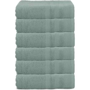 USPA 550 GSM 16/S Ring Bath Towel 6-Pack(Seafoam)