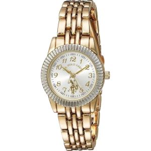 Accutime U.S. Polo Assn. Women’s Gold Bracelet Watch with Analog Quarts Display (Model: USC40098)