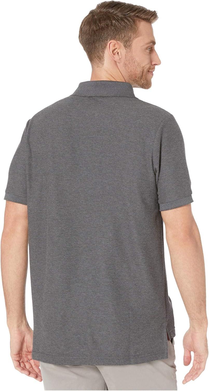 image:imageUS Polo Assn Mens Classic Polo Shirt TwoButton Closure Pique Polo Shirt Summer Fashion Golf ShirtDark Heather Grey