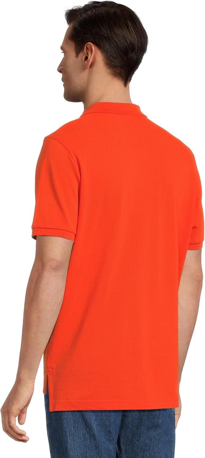 image:imageUS Polo Assn Mens Classic Polo Shirt TwoButton Closure Pique Polo Shirt Summer Fashion Golf ShirtExplorer Orange
