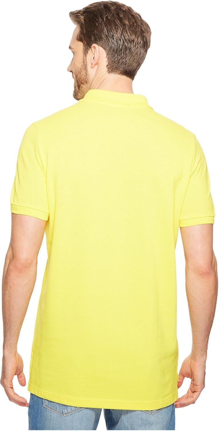 image:imageUS Polo Assn Mens Classic Polo Shirt TwoButton Closure Pique Polo Shirt Summer Fashion Golf ShirtMid Day Yellow