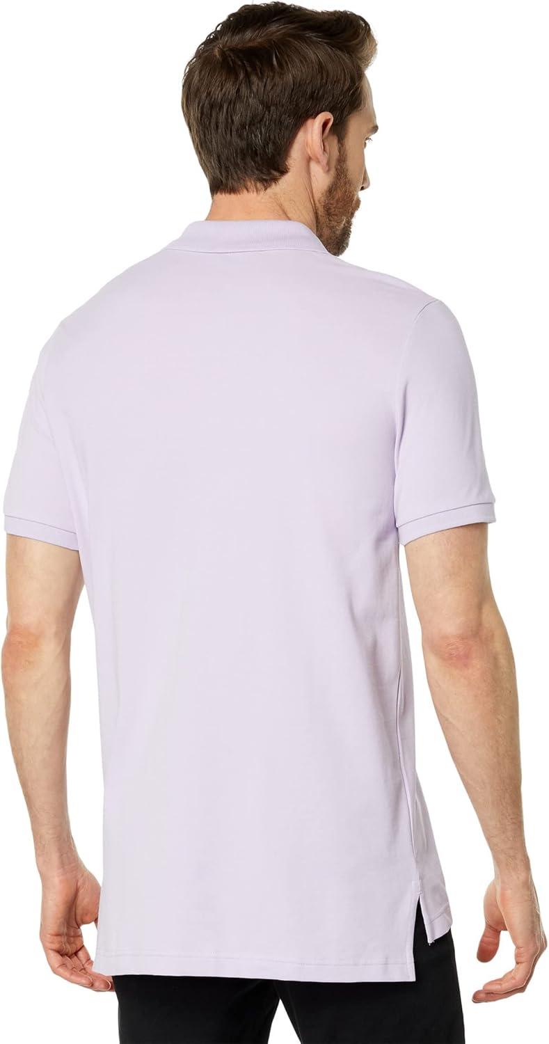image:imageUS Polo Assn Mens Classic Polo Shirt TwoButton Closure Pique Polo Shirt Summer Fashion Golf ShirtPastel Lilac