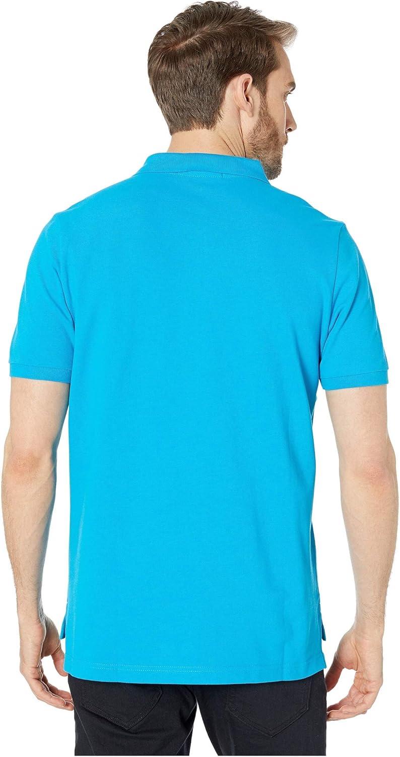image:imageUS Polo Assn Mens Classic Polo Shirt TwoButton Closure Pique Polo Shirt Summer Fashion Golf ShirtTeal Blue