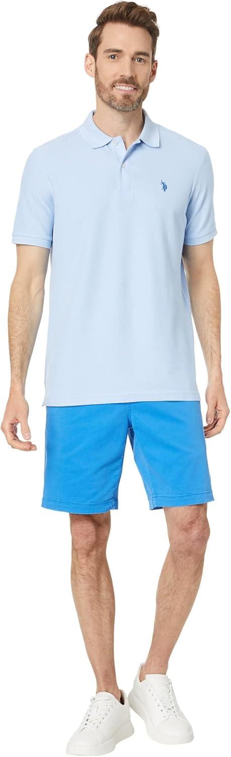 image:imageUS Polo Assn Mens Classic Polo Shirt TwoButton Closure Pique Polo Shirt Summer Fashion Golf ShirtWindsurfer Blue