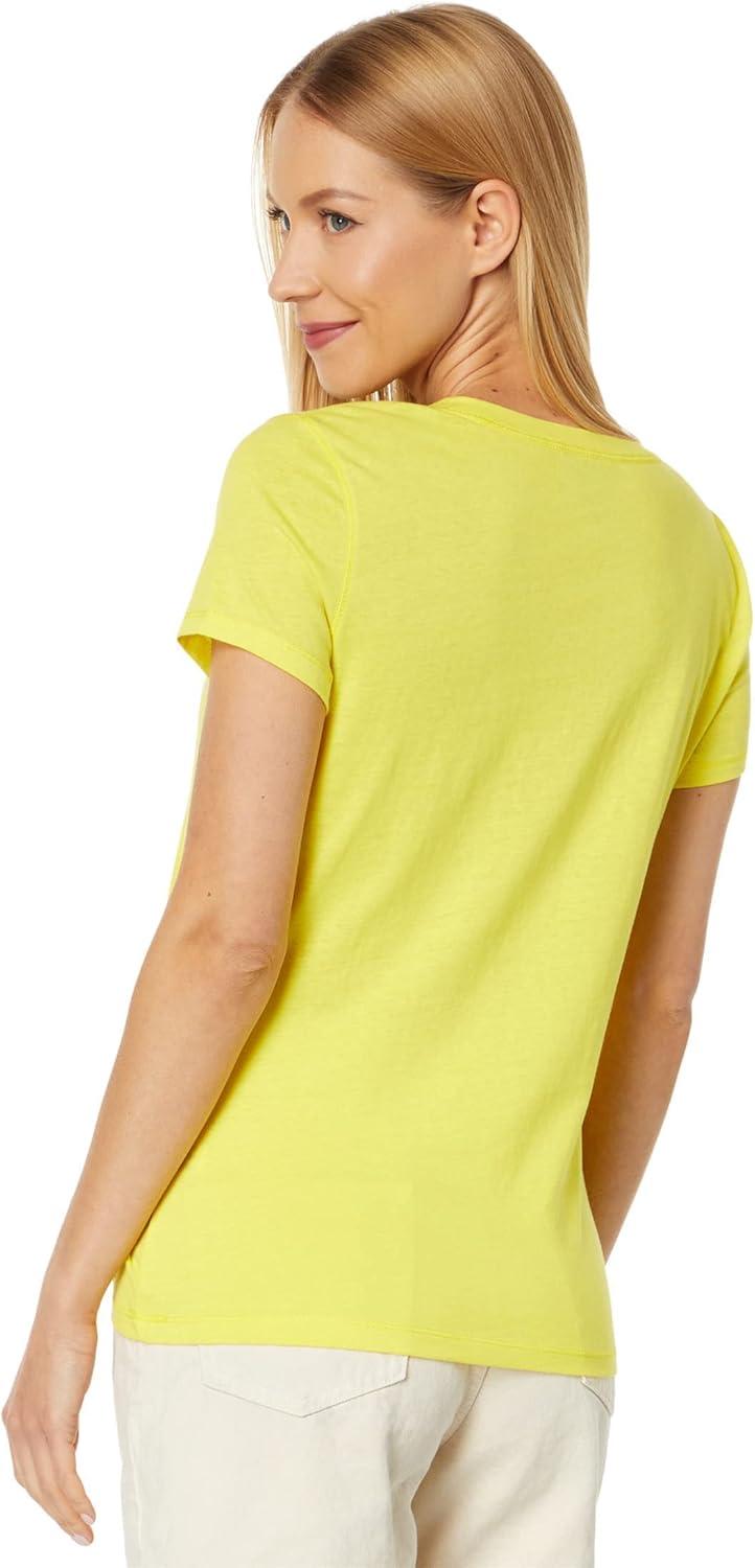 image:imageUS Polo Assn Juniors ShortSleeve VNeck TShirtBlazing Yellow