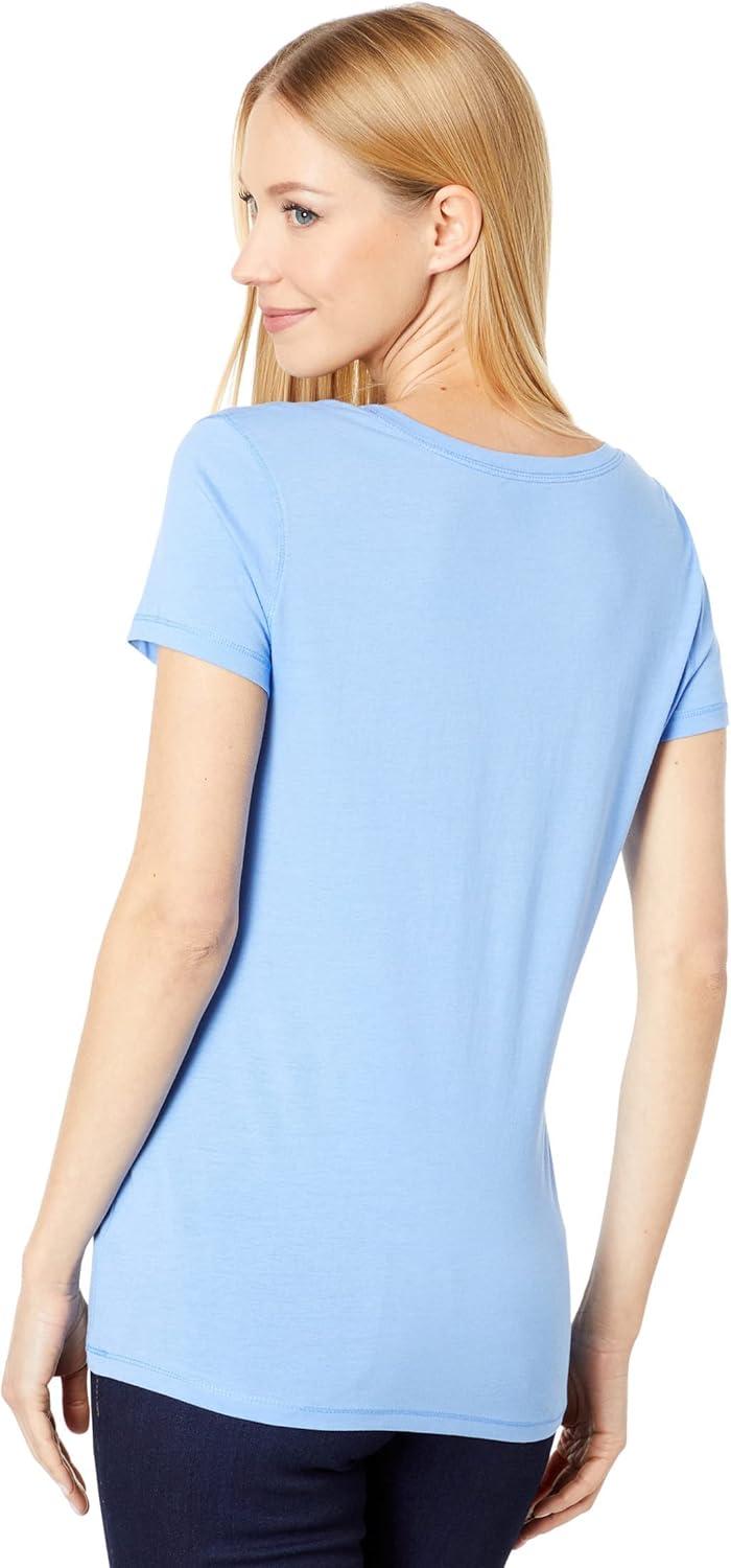image:imageUS Polo Assn Juniors ShortSleeve VNeck TShirtCalming Blue