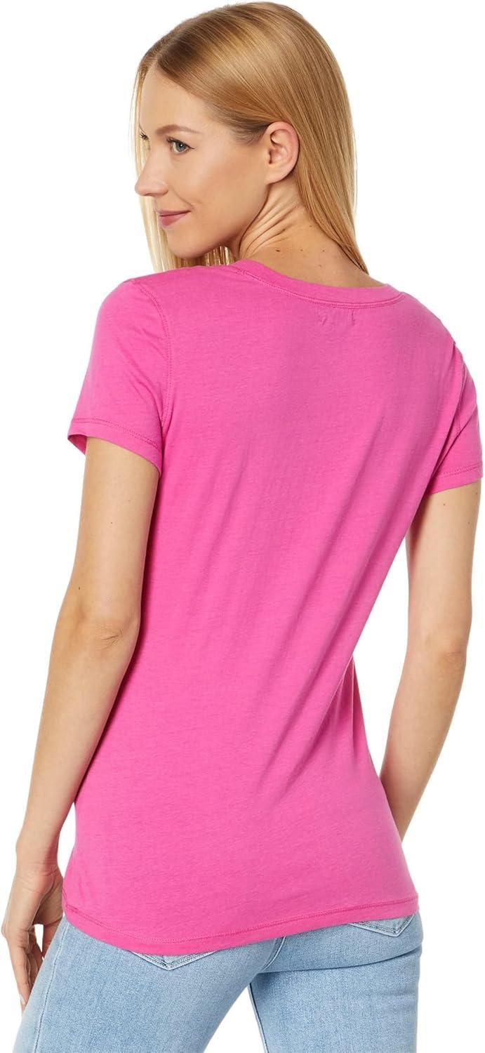 image:imageUS Polo Assn Juniors ShortSleeve VNeck TShirtFucshia Fedora