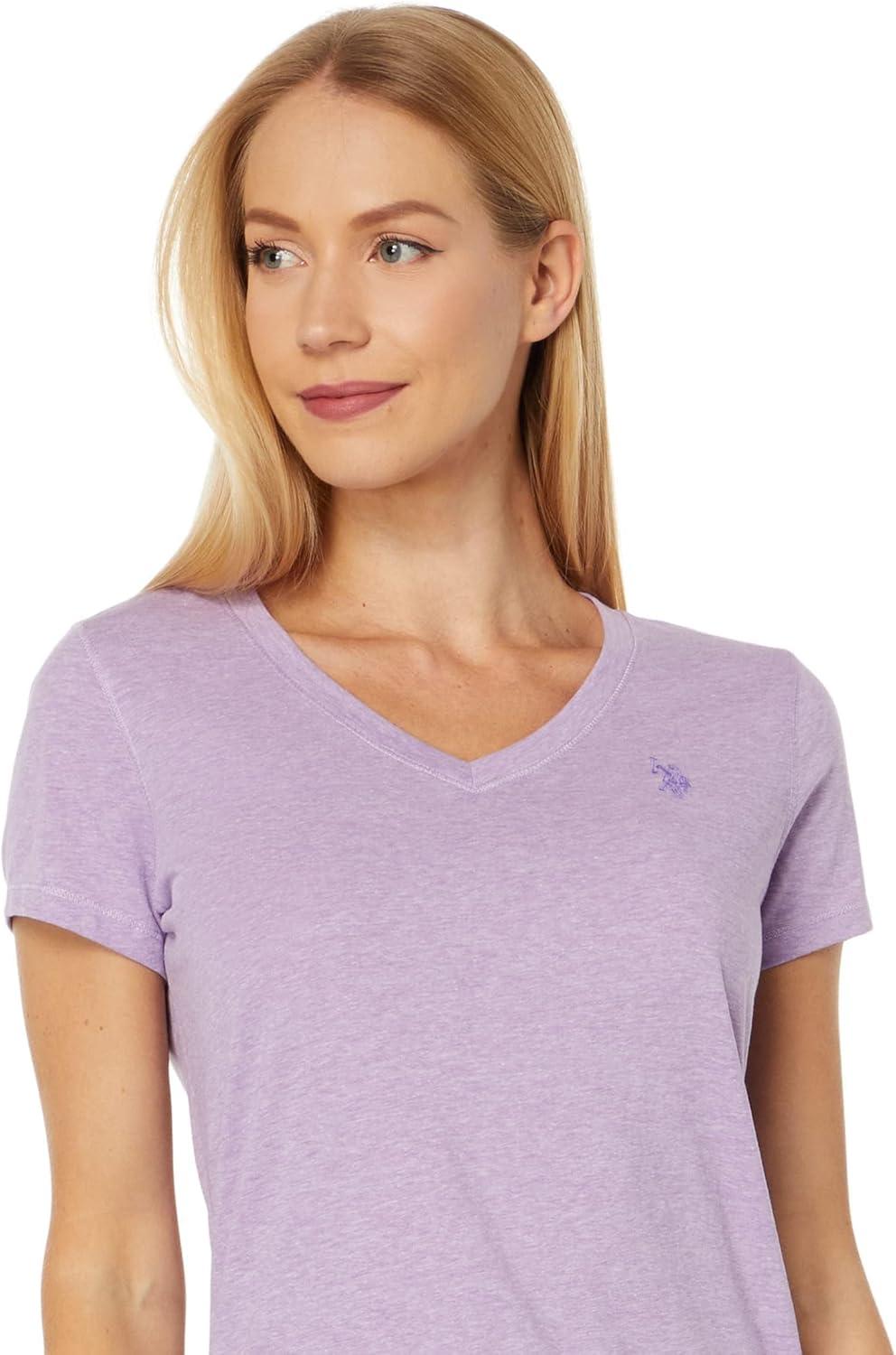 image:imageUS Polo Assn Juniors ShortSleeve VNeck TShirtLilac Heather