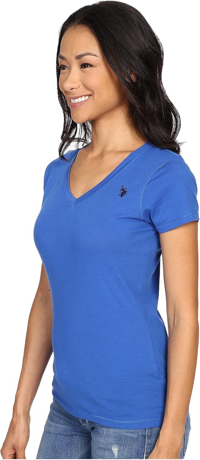 image:imageUS Polo Assn Juniors ShortSleeve VNeck TShirtNautical Blue