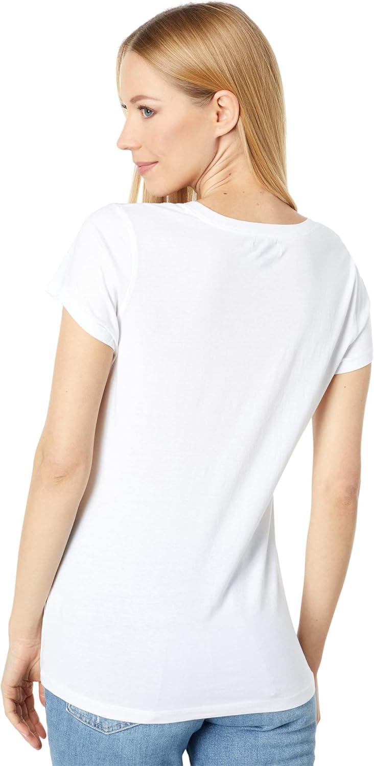 image:imageUS Polo Assn Juniors ShortSleeve VNeck TShirtOptic White