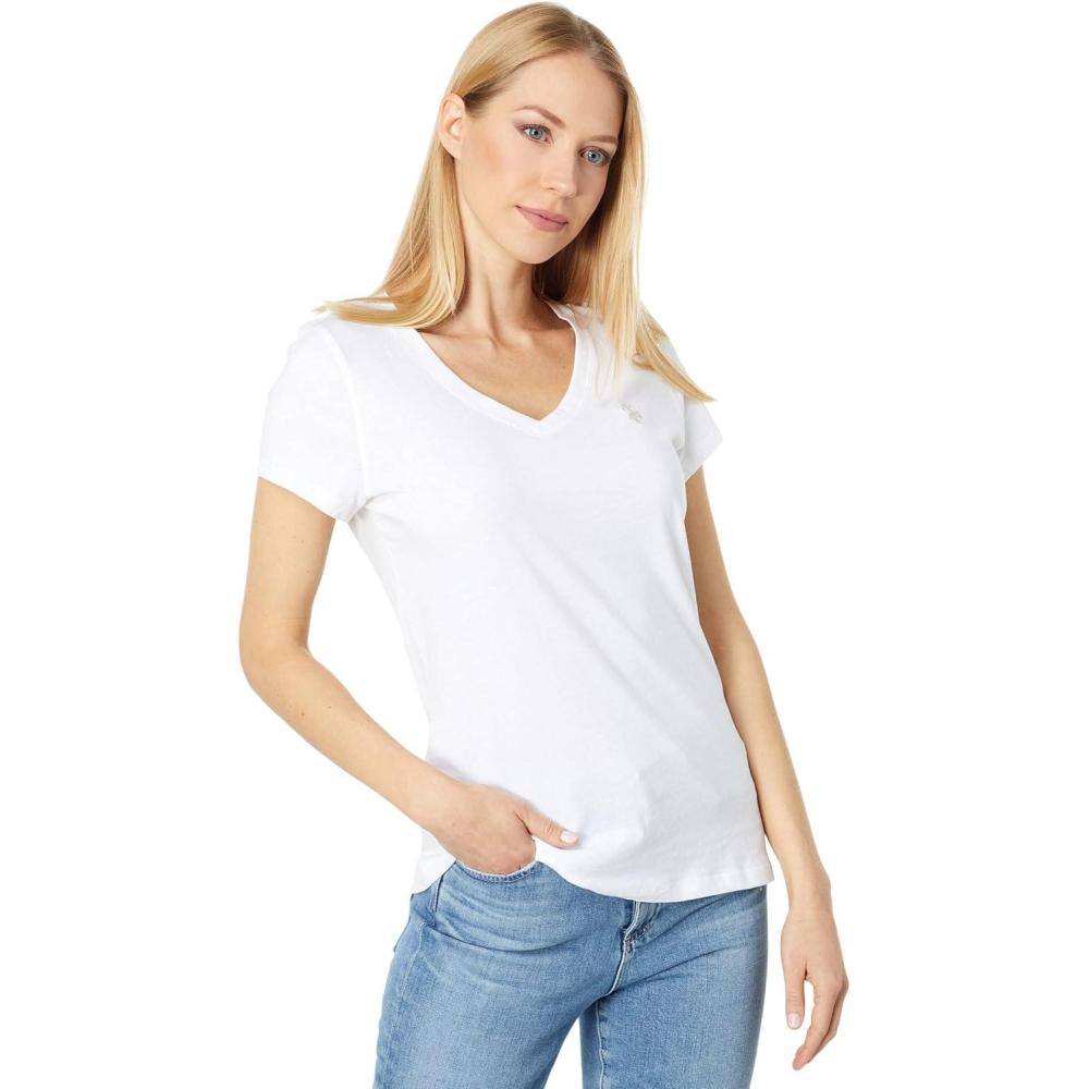 image:imageUS Polo Assn Juniors ShortSleeve VNeck TShirtOptic White