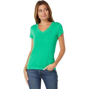 U.S. Polo Assn. Juniors’ Short-Sleeve V-Neck T-Shirt(Deep Green)