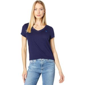 U.S. Polo Assn. Juniors’ Short-Sleeve V-Neck T-Shirt(Evening Blue)
