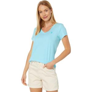 U.S. Polo Assn. Juniors’ Short-Sleeve V-Neck T-Shirt(Horizon Blue)