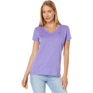 U.S. Polo Assn. Juniors’ Short-Sleeve V-Neck T-Shirt(Purple Haze)