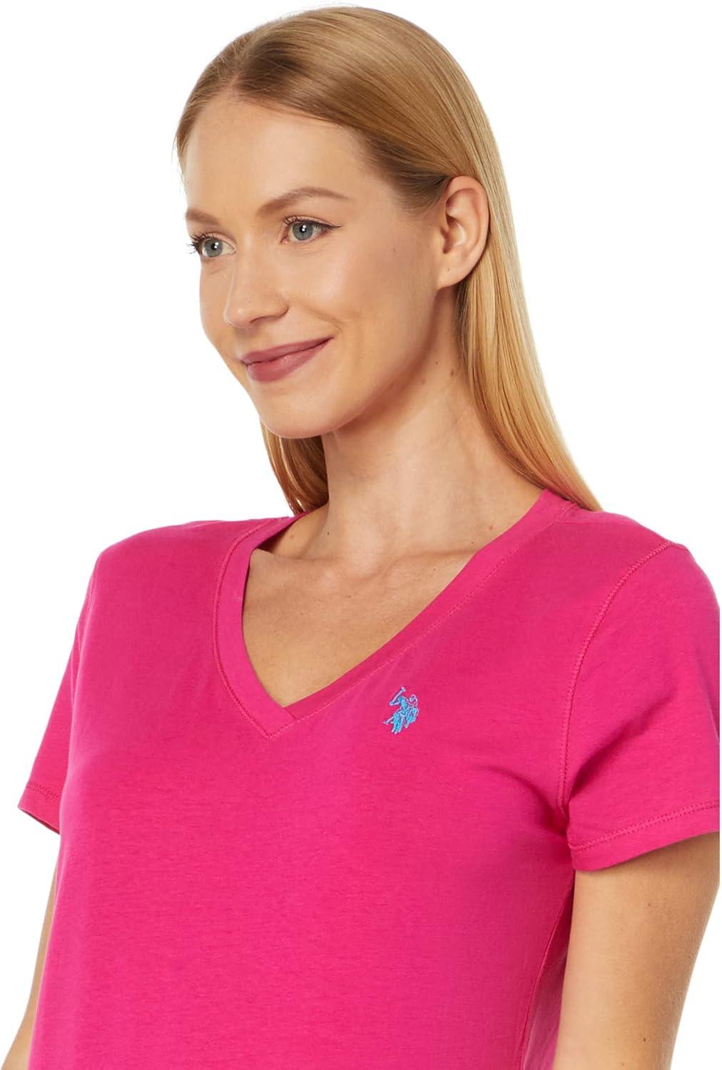 image:imageUS Polo Assn Stretch VNeck TeeBeetroot Purple