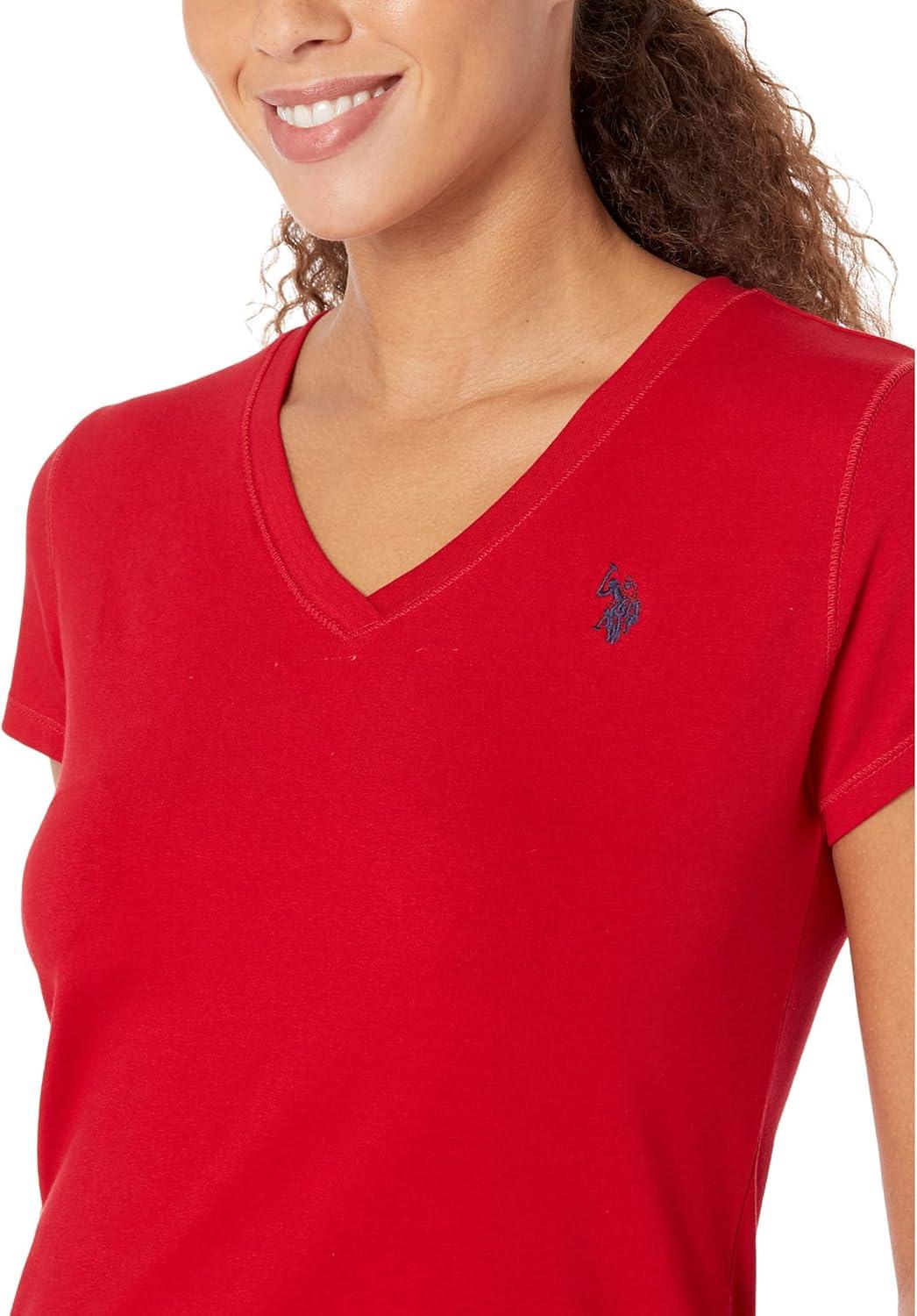image:imageUS Polo Assn Stretch VNeck TeeEngine Red