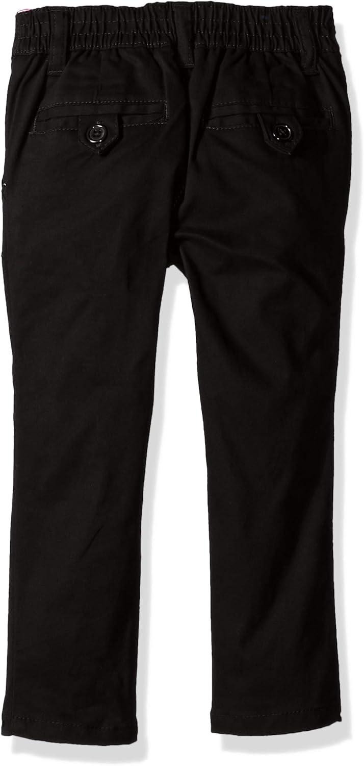 image:imageUS Polo Assn Girls Stretch Twill Skinny Fit Flat Front PantBlack